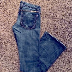 Frankie B. Low-rise flare jeans